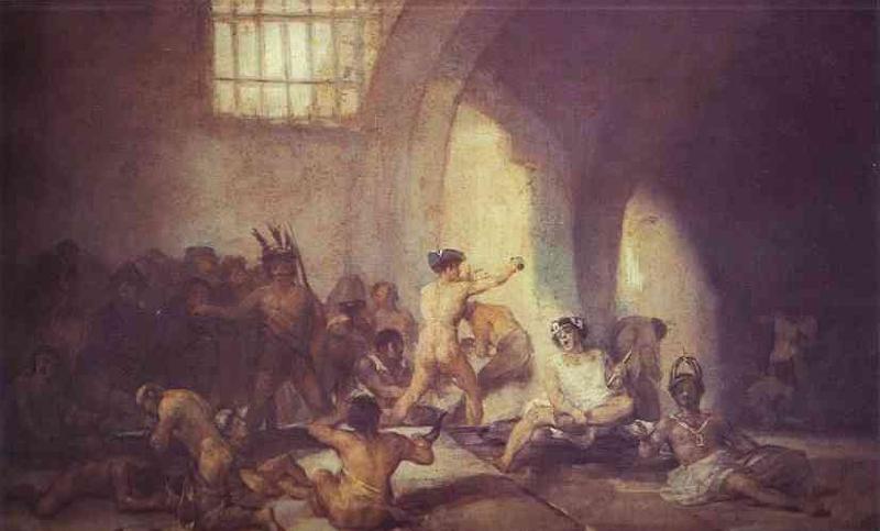 Francisco Jose de Goya The Madhouse. oil painting image